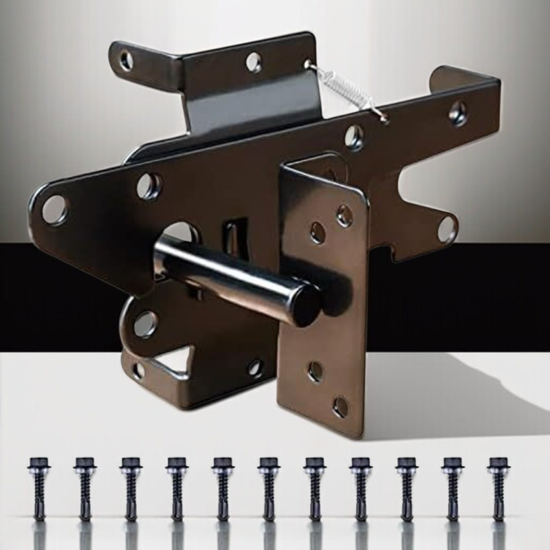 フェンスゲートに取り付けたセルフロッキングラッチ