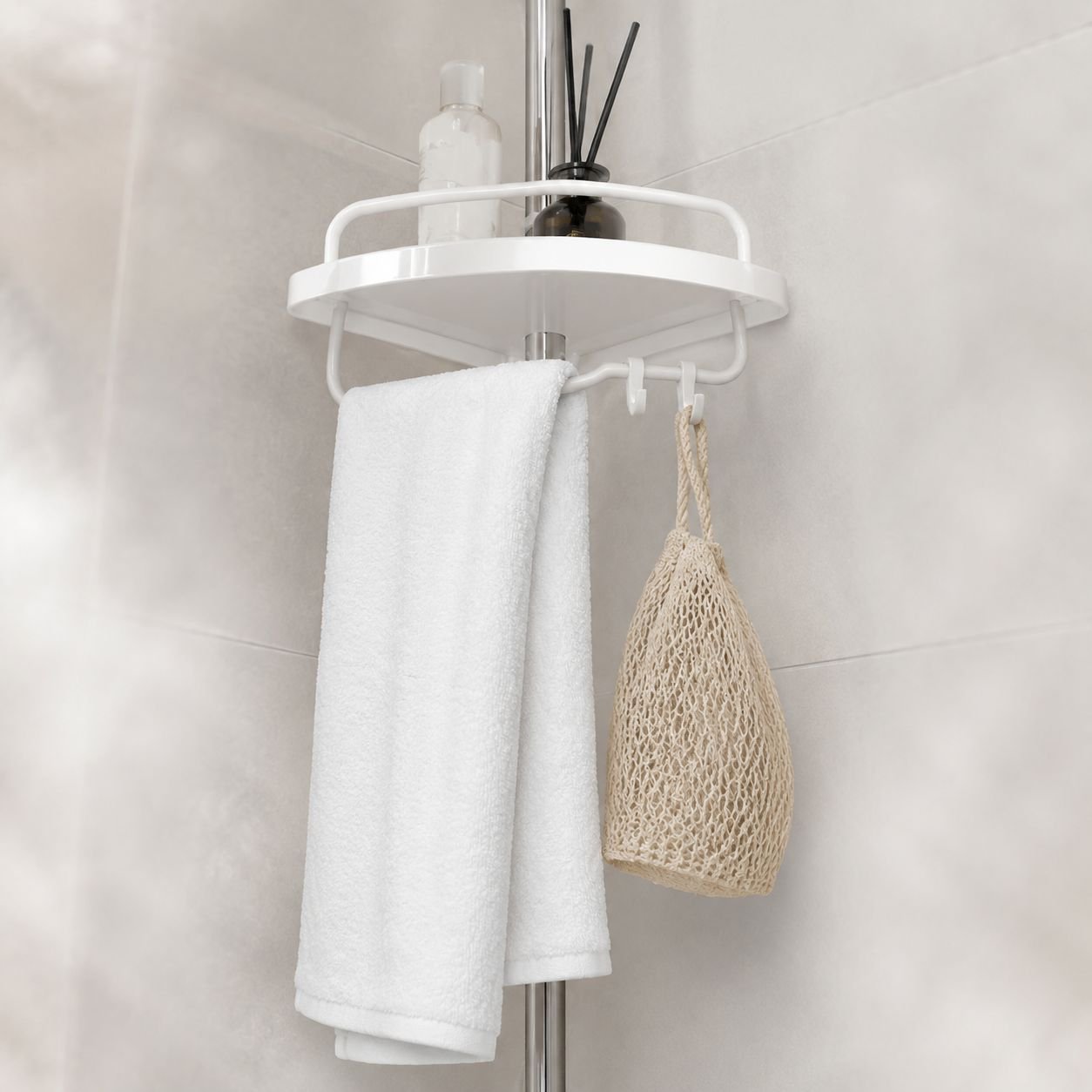 Badezimmerregal für Shampoo und Duschgel