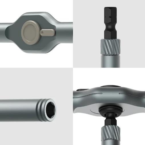 Multi-purpose ratchet screwdriver wrench set