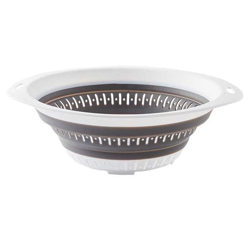 Multifunctional Foldable Kitchen Drain Basket Silicone Fruit and Vegetable Strainer