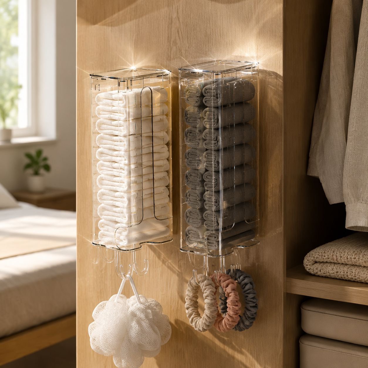 Boîte de rangement murale pour sous-vêtements, épaisse, sans perçage