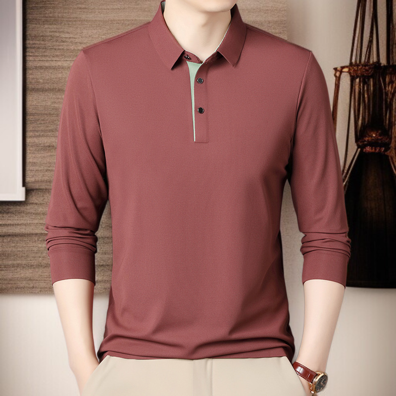 高品質素材のビジネス用長袖Tシャツ