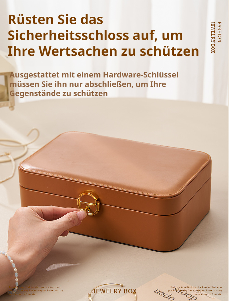 Tragbares Schmuckkästchen zur Aufbewahrung persönlicher Schmuckstücke