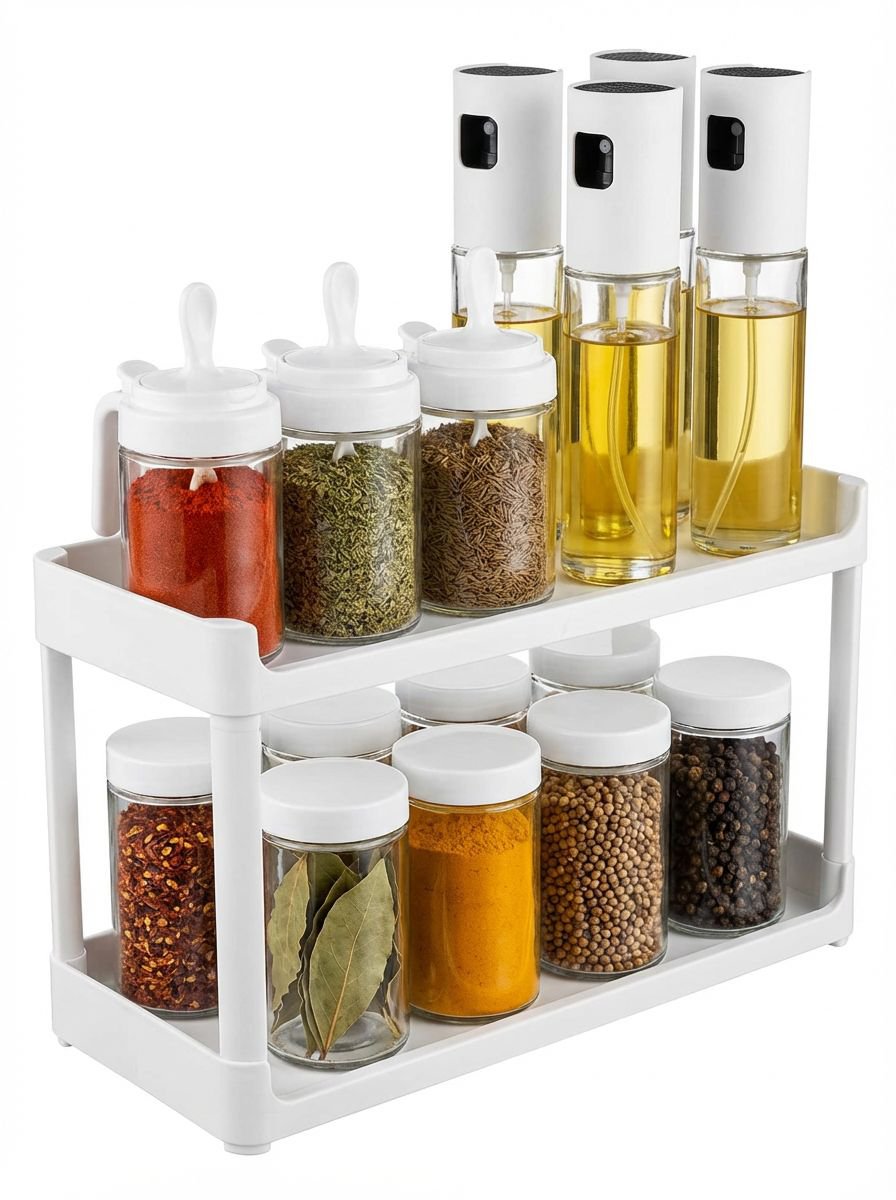 Zestaw 11 pojemników na przyprawy w kuchni