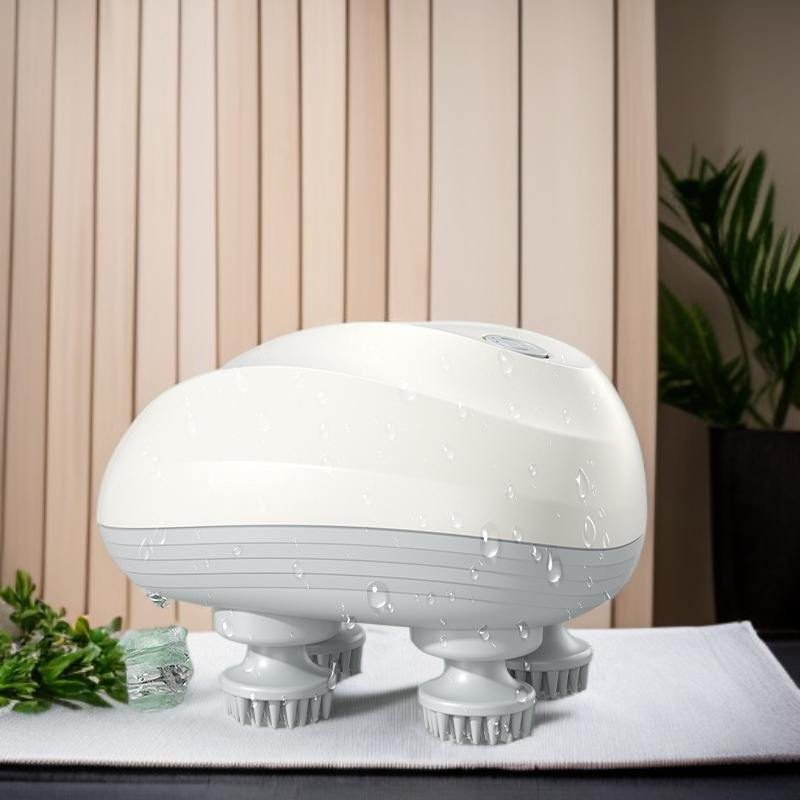 Mini masseur de tête intelligent électrique, masseur étanche, physiothérapie, pétrissage, artefact d