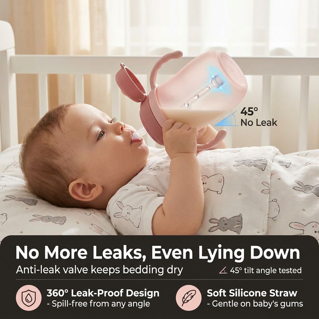 Baby Training Water Cup with Measurements, Safe Material