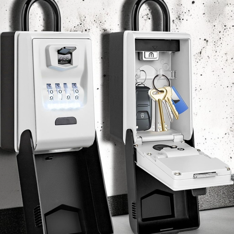 Boîte à clés à LED JMY avec vision nocturne et mot de passe étanche