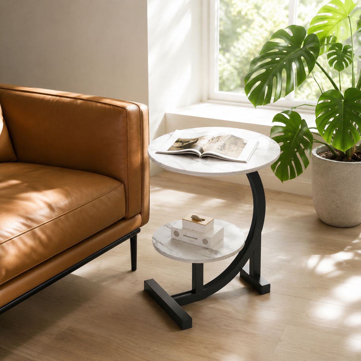 Space-saving small side table