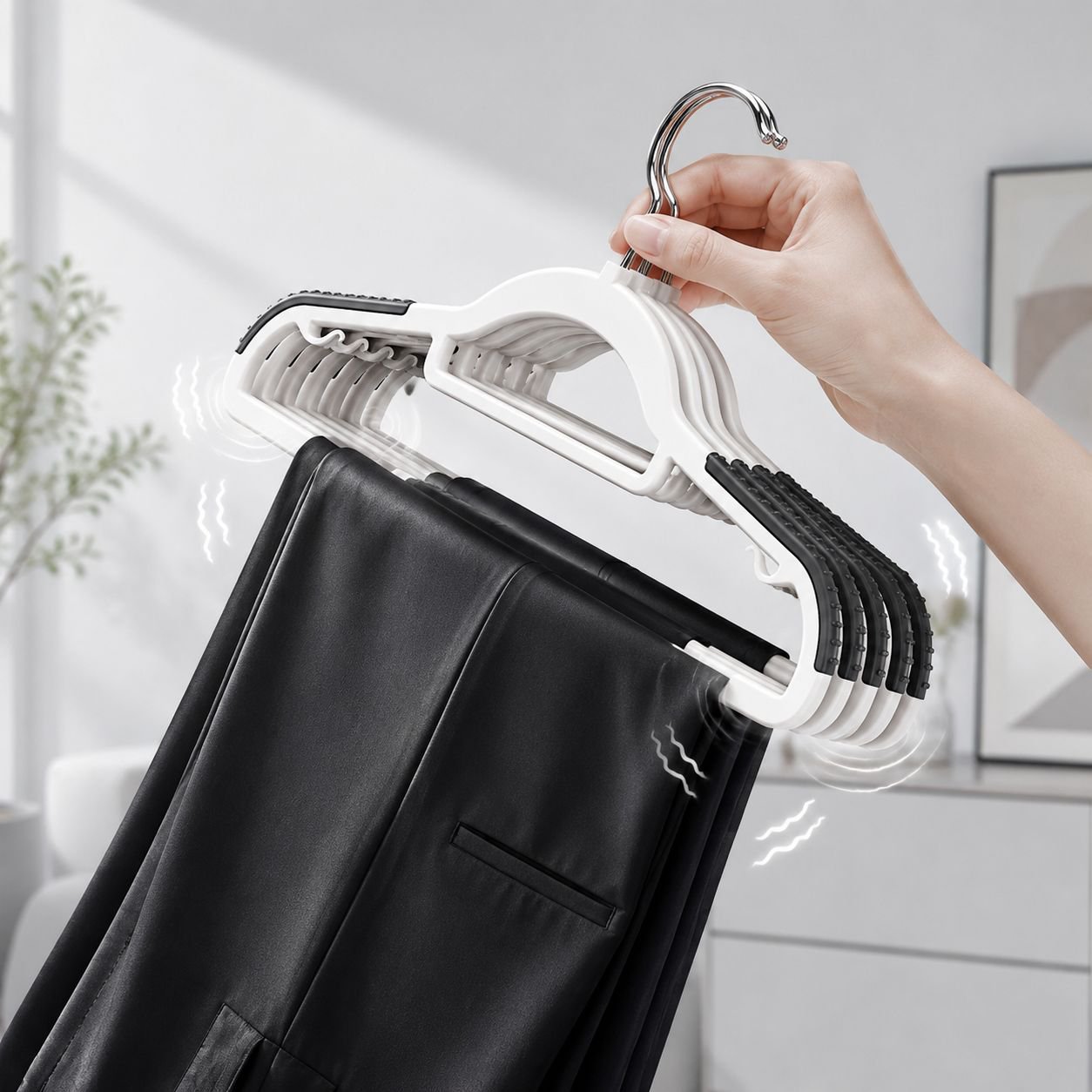 Household non-slip hangers in assorted colors