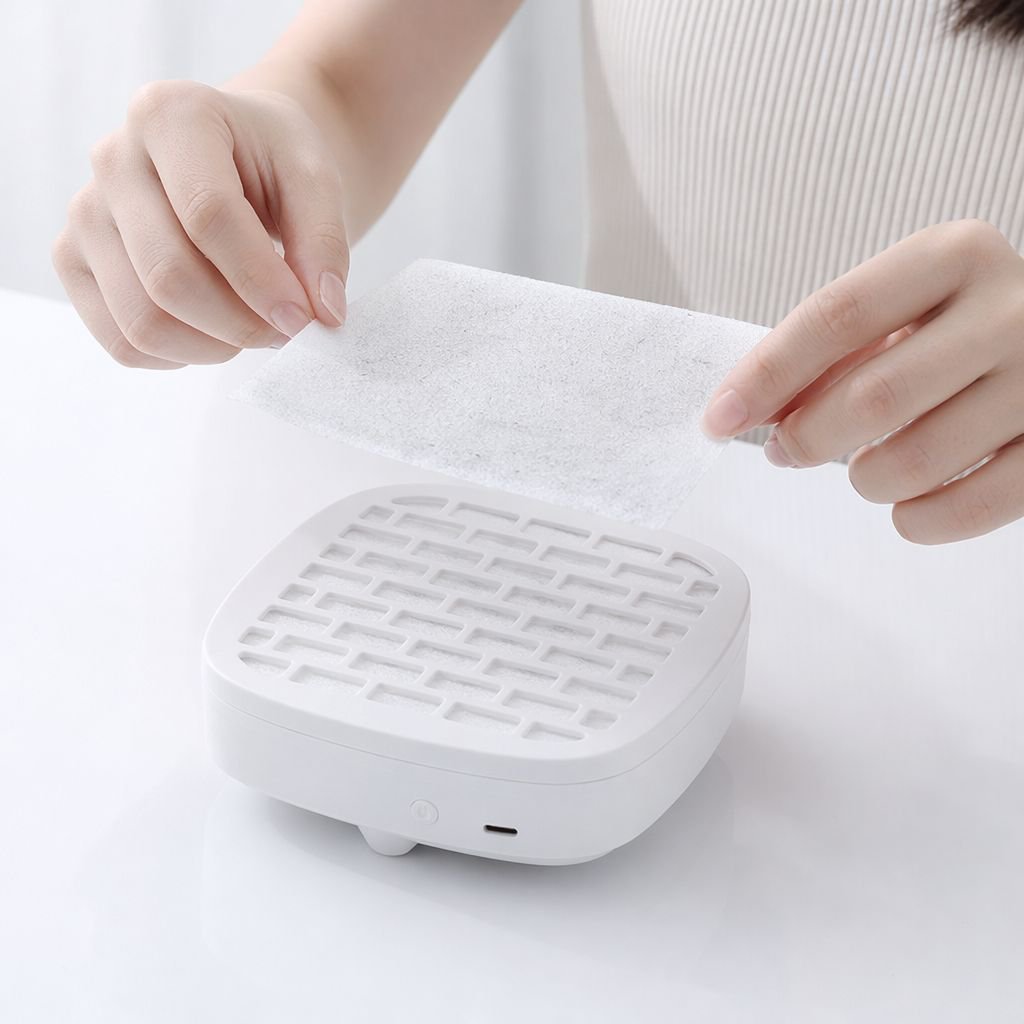 フィルターコットン付きネイル用静音ダストクリーナー