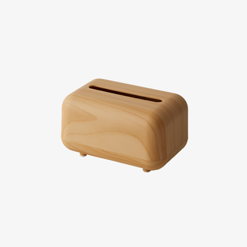 内蔵スプリングで自動調節するティッシュケース