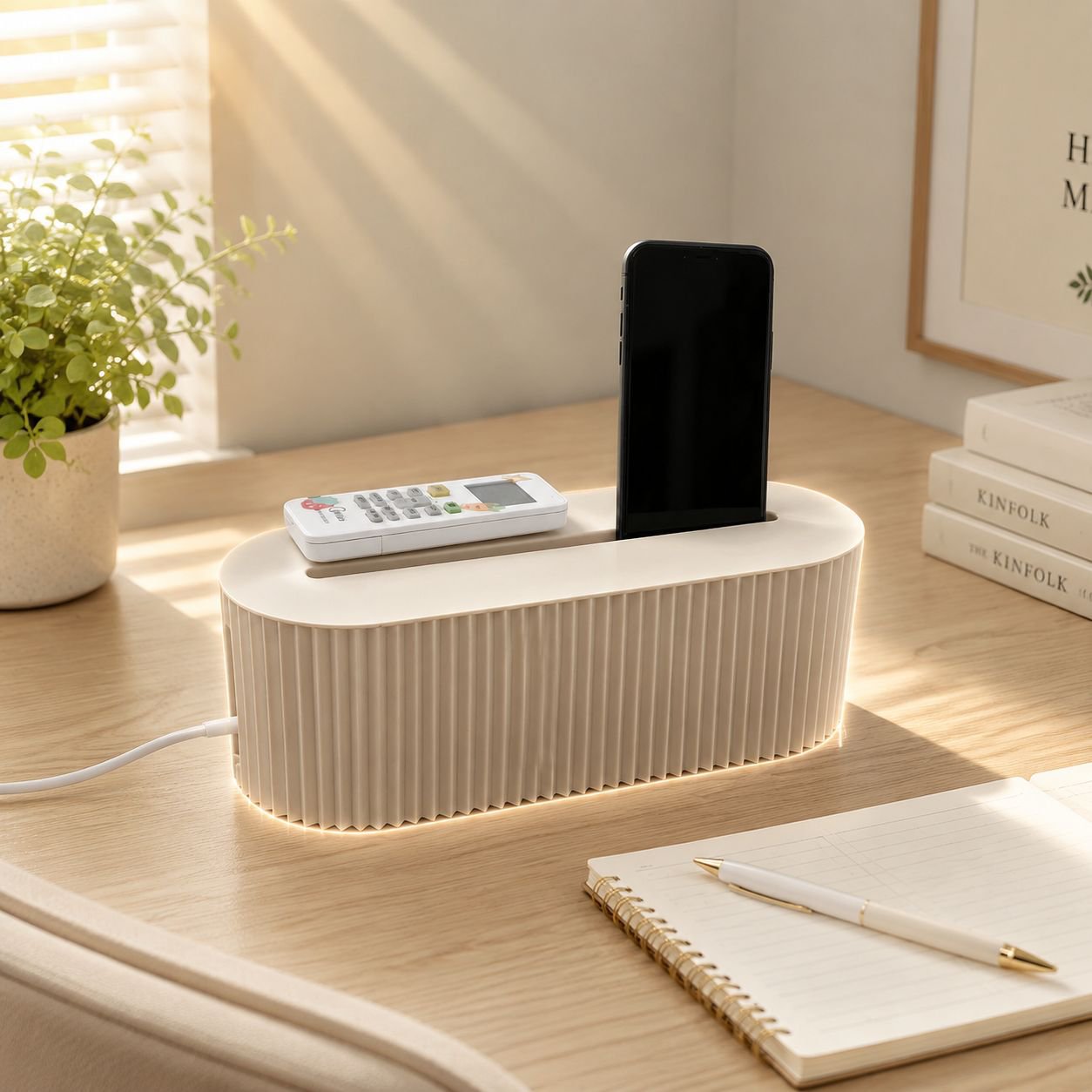 Power Cord Organizer Box, Multi-purpose Protective Socket Shelf