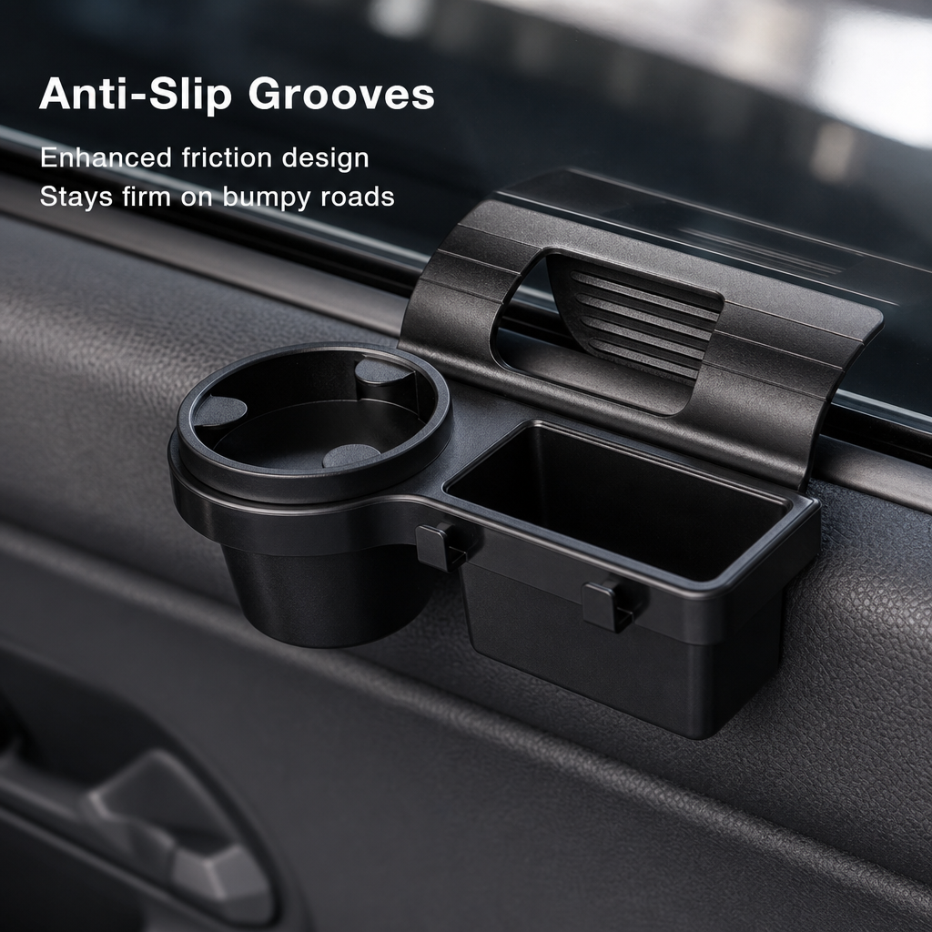 Car Window Hanging Storage Rack, Car Cup and Phone Organizer