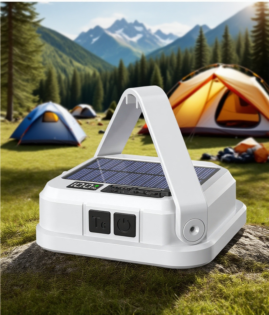 Vysoce jasné solární světlo s dobíjecí baterií, ekologické, více režimů svícení, odolné