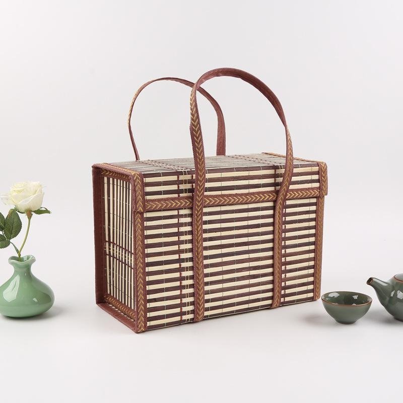 折り畳み竹藤ボックス付き