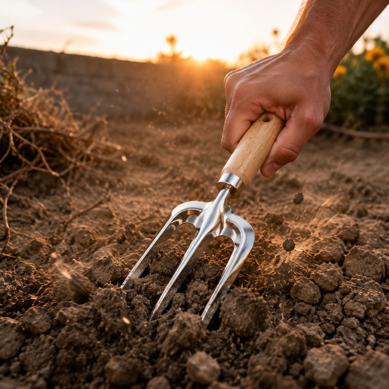Durable hand tools for planting vegetables
