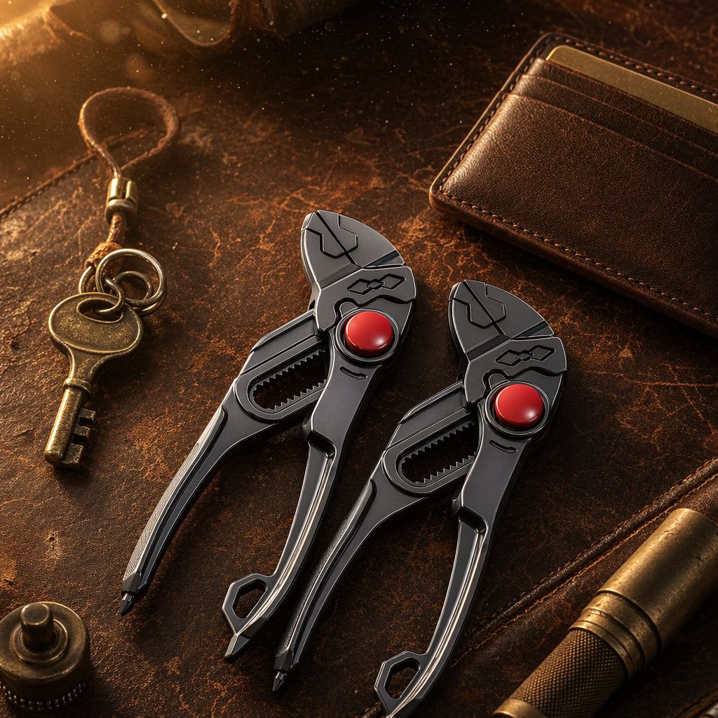 4-inch mini water pump pliers, multi-position adjustable household tool, water pipe clamp, screwdriv