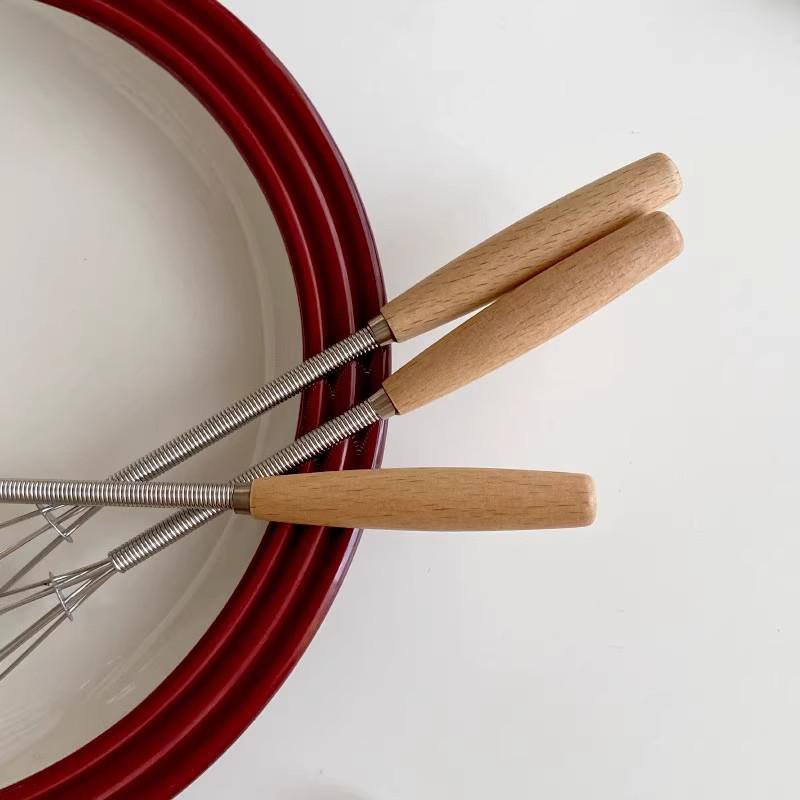 Stainless Steel Whisk with Wooden Handle