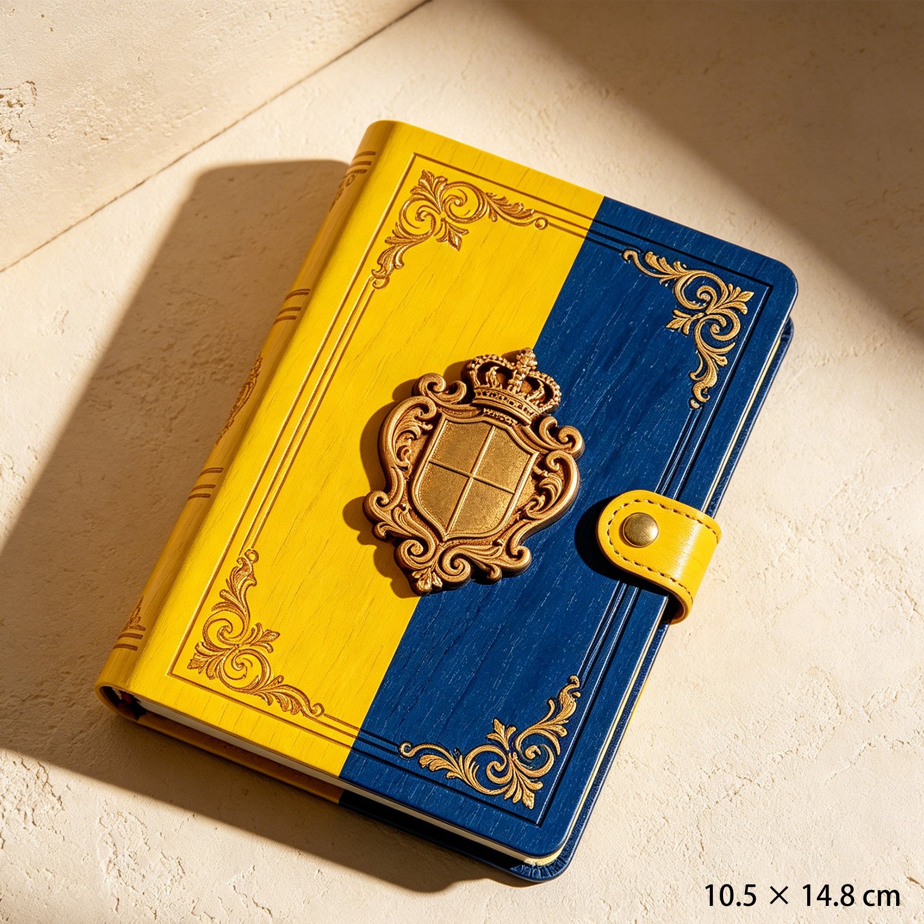 Open notebook showing premium quality paper