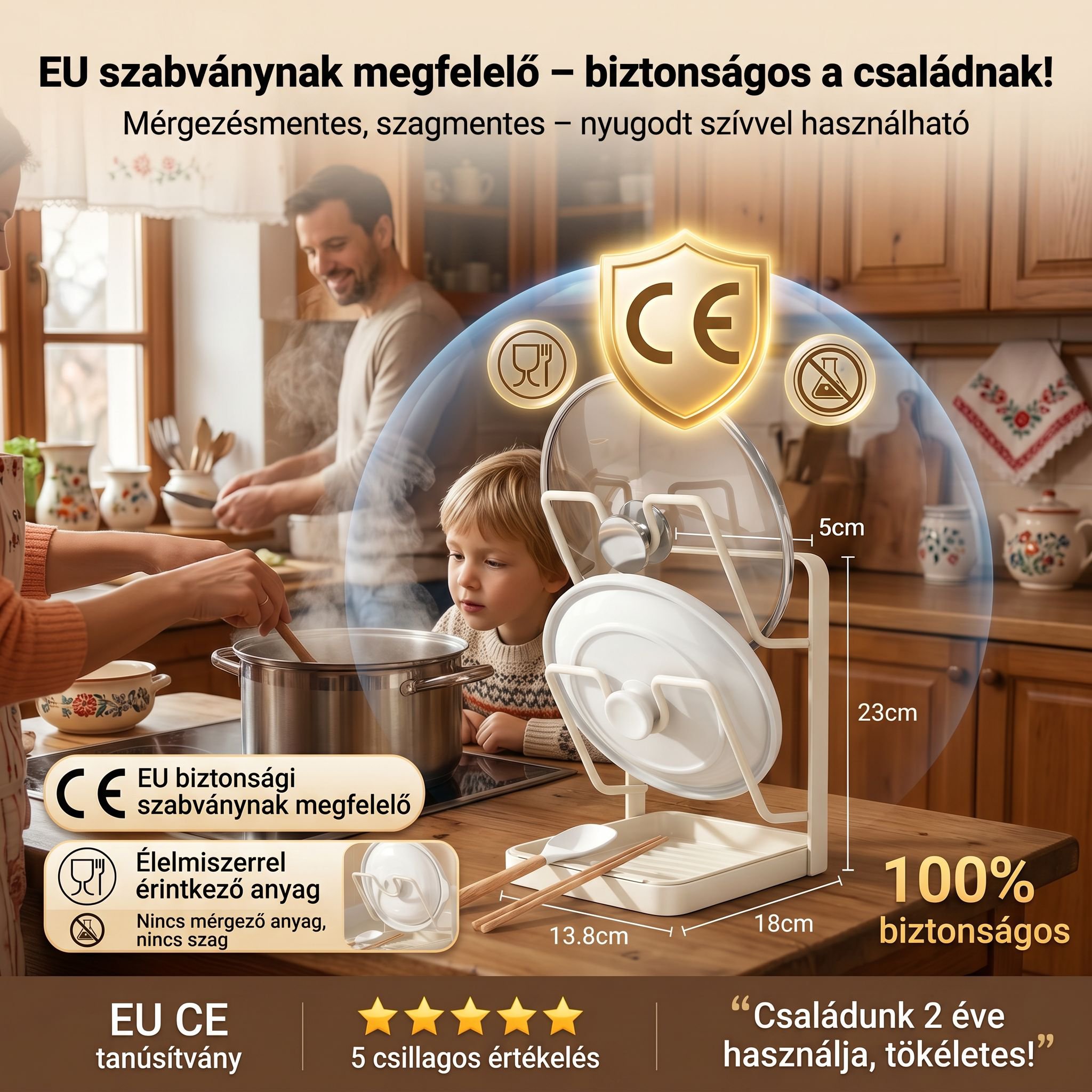 Többfunkciós fedőtartó asztali rendszerező