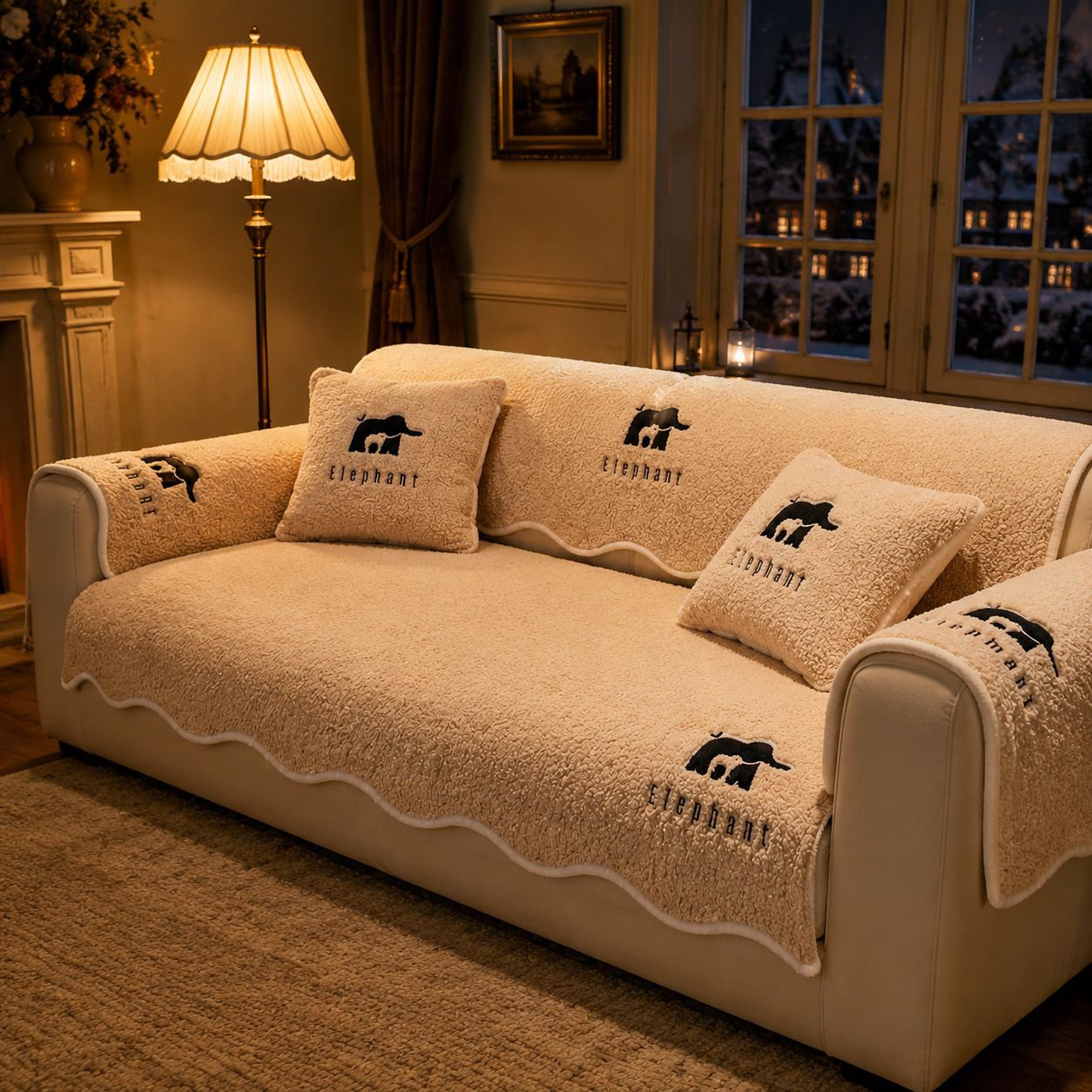 Soft Elastic Sofa Towel, Warm and Comfortable Multifunctional Sofa Mat
