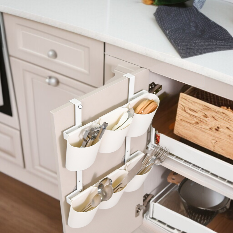 Platzsparendes Küchenregal mit abnehmbarem Korb