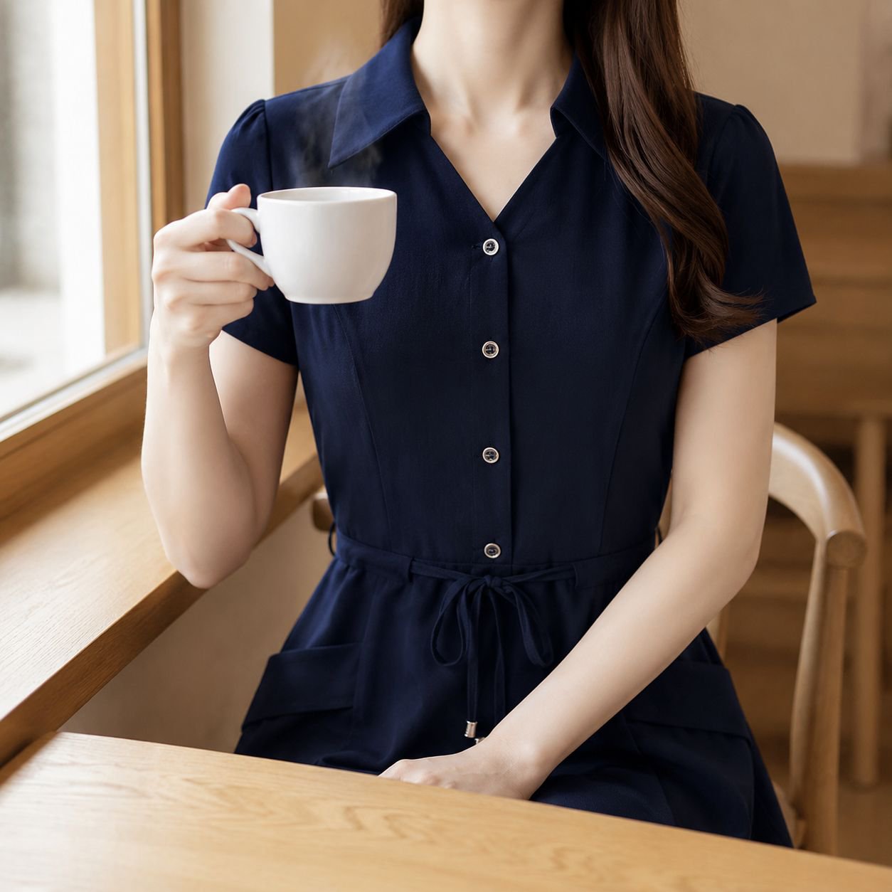 빅사이즈 여름 미디 원피스 엄마옷 여리여리 반팔 스커트