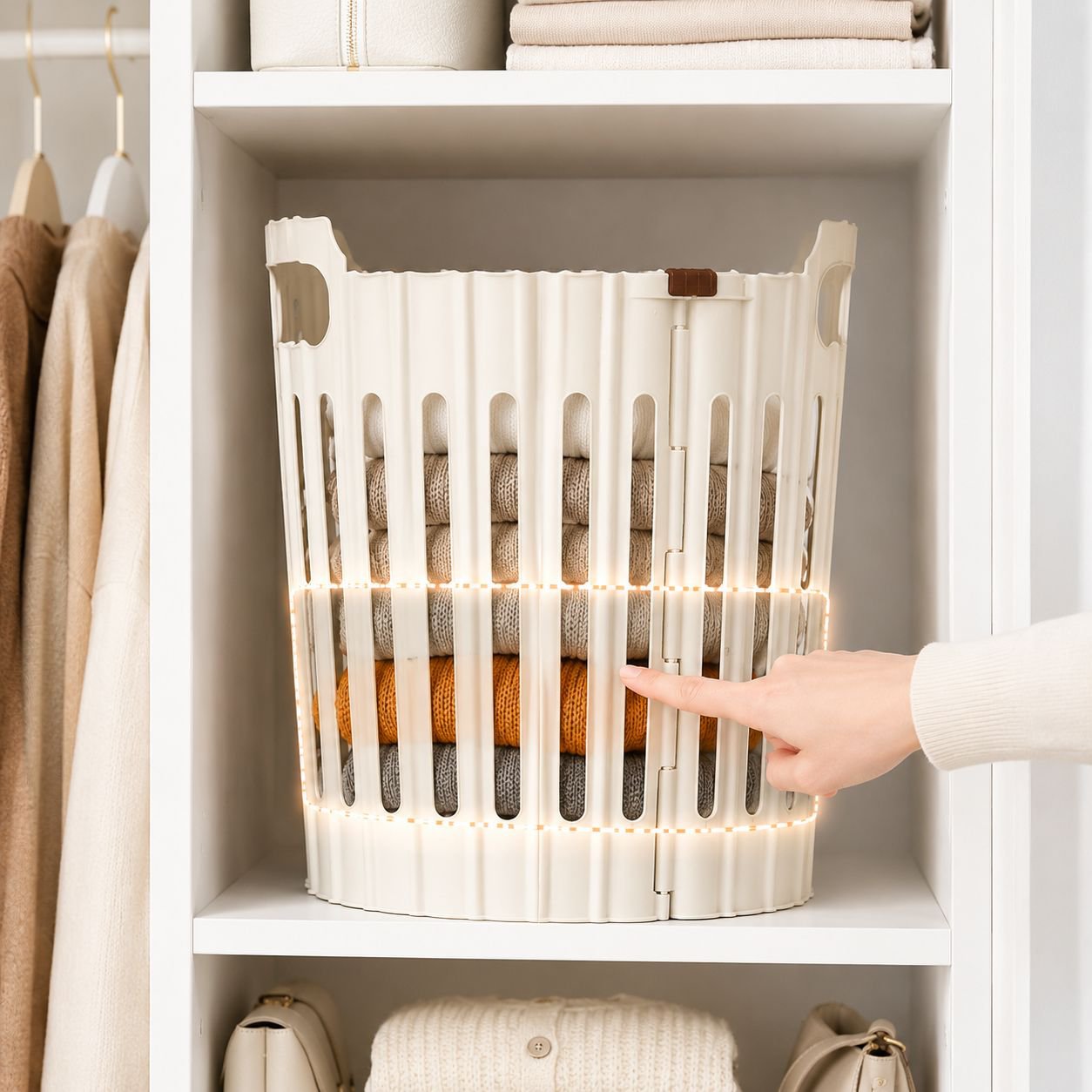 Portable Foldable Laundry Basket for Home