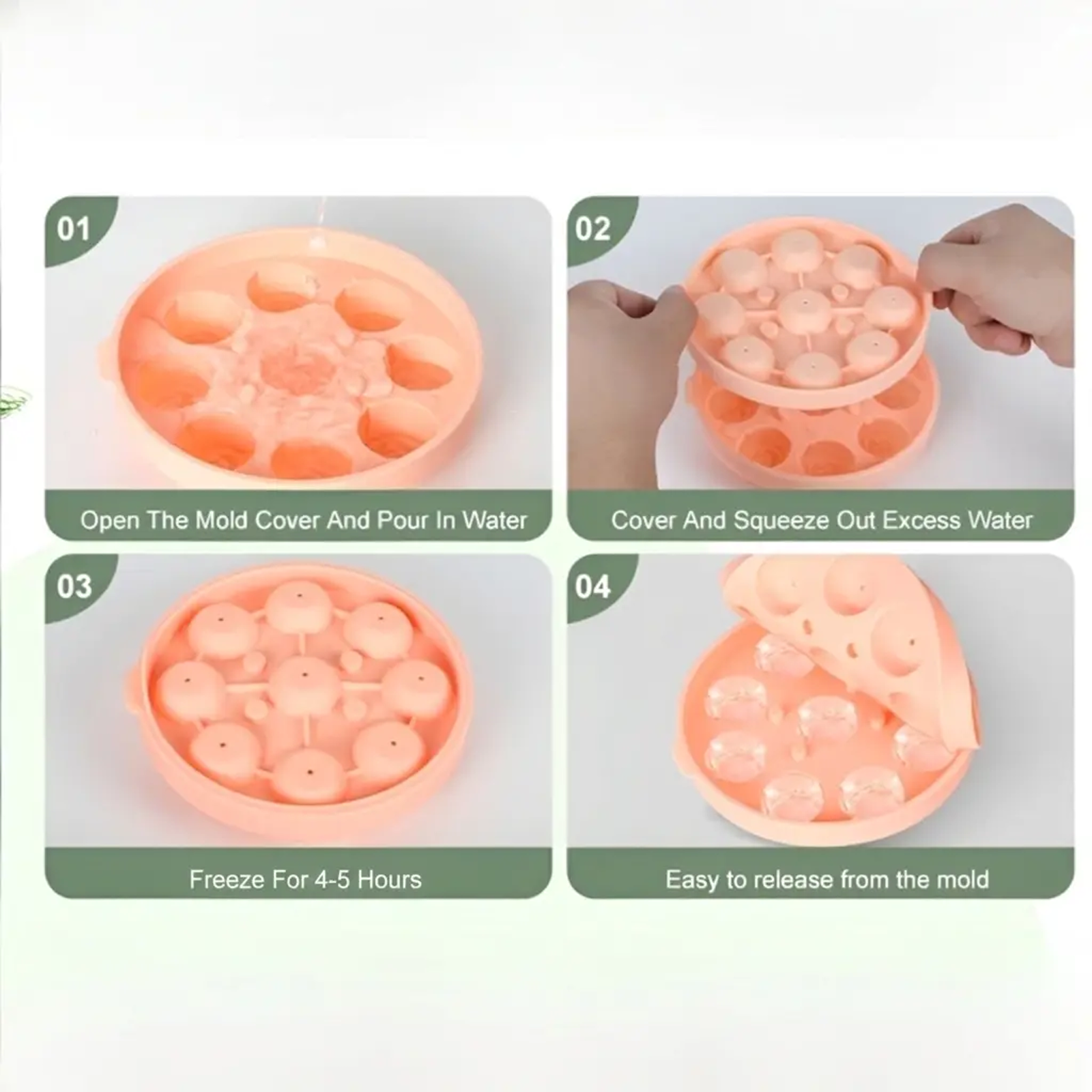 Moule à glaçons en silicone en forme de rose, qualité alimentaire, moule à glace pour whisky