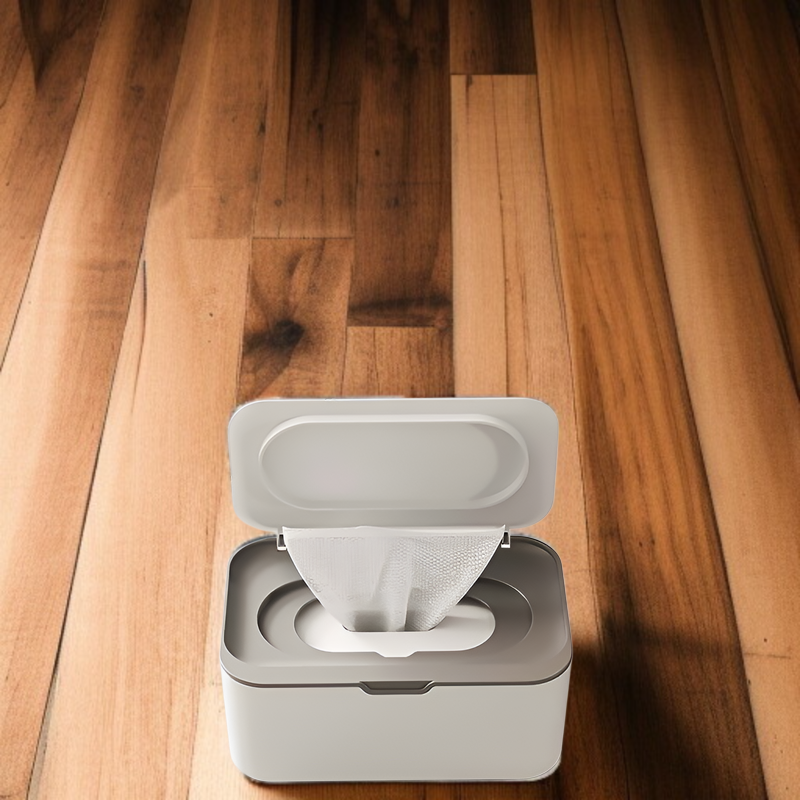 保湿機能付きの紙箱型ウェットティッシュ収納