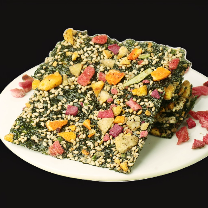 과일과 야채 해초 바삭한 참깨 샌드위치 바삭한