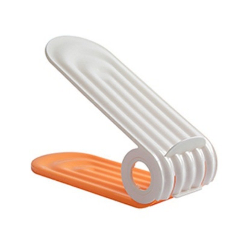 Étagère à chaussures double pliable, réglable et gain de place à plusieurs niveaux