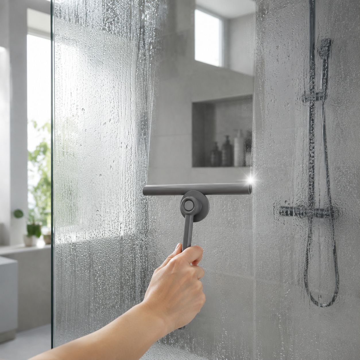 Einseitiger Silikon-Glaswischer Boden Küche Bad WC-Reiniger Autofensterwischer