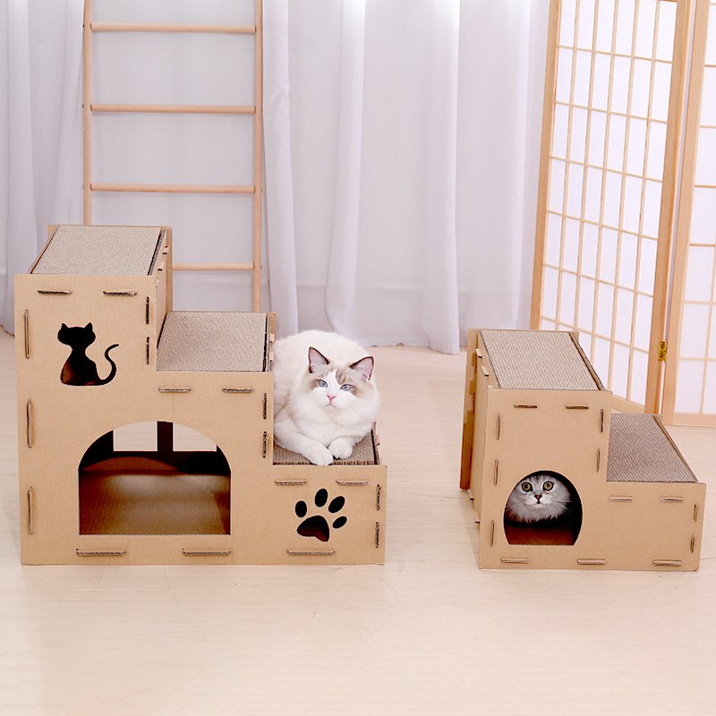 ペット用多層段ボール猫ハウス