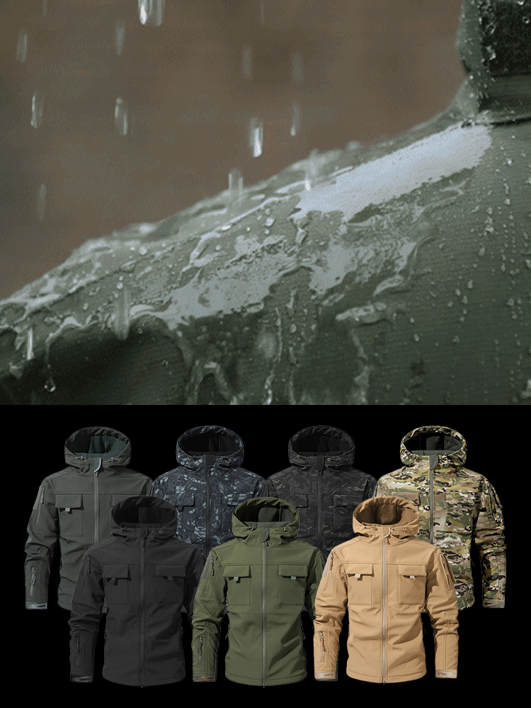 多ポケット裏起毛マウンテンパーカー