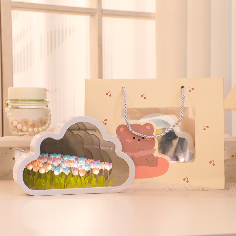 튤립 모양 핸드메이드 앰비언트 라이트