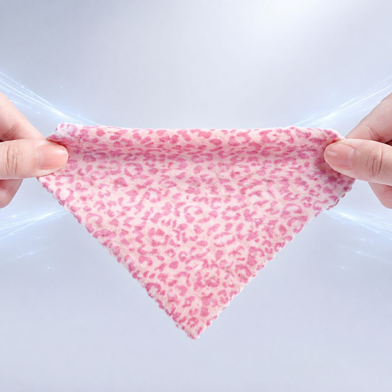 Thick leopard print dishcloth, absorbent and lint-free, for household use, including bathroom hand t