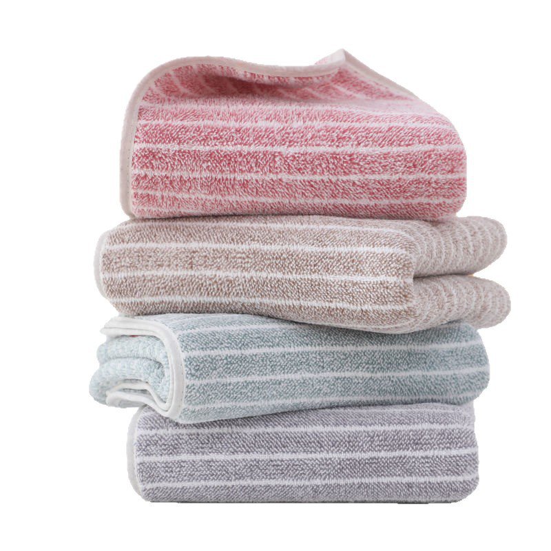 Portable Stripe Coral Bath Towel
