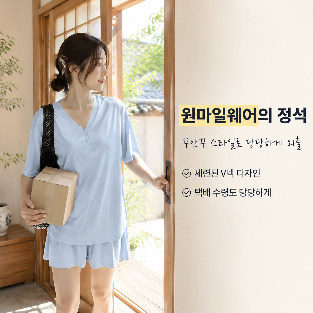 년 봄여름 신상 라이오셀 여성 쿨링 홈웨어 세트 투피스 반팔 반바지