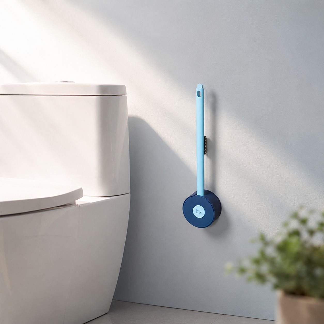Brosse de toilette en forme de sucette en silicone
