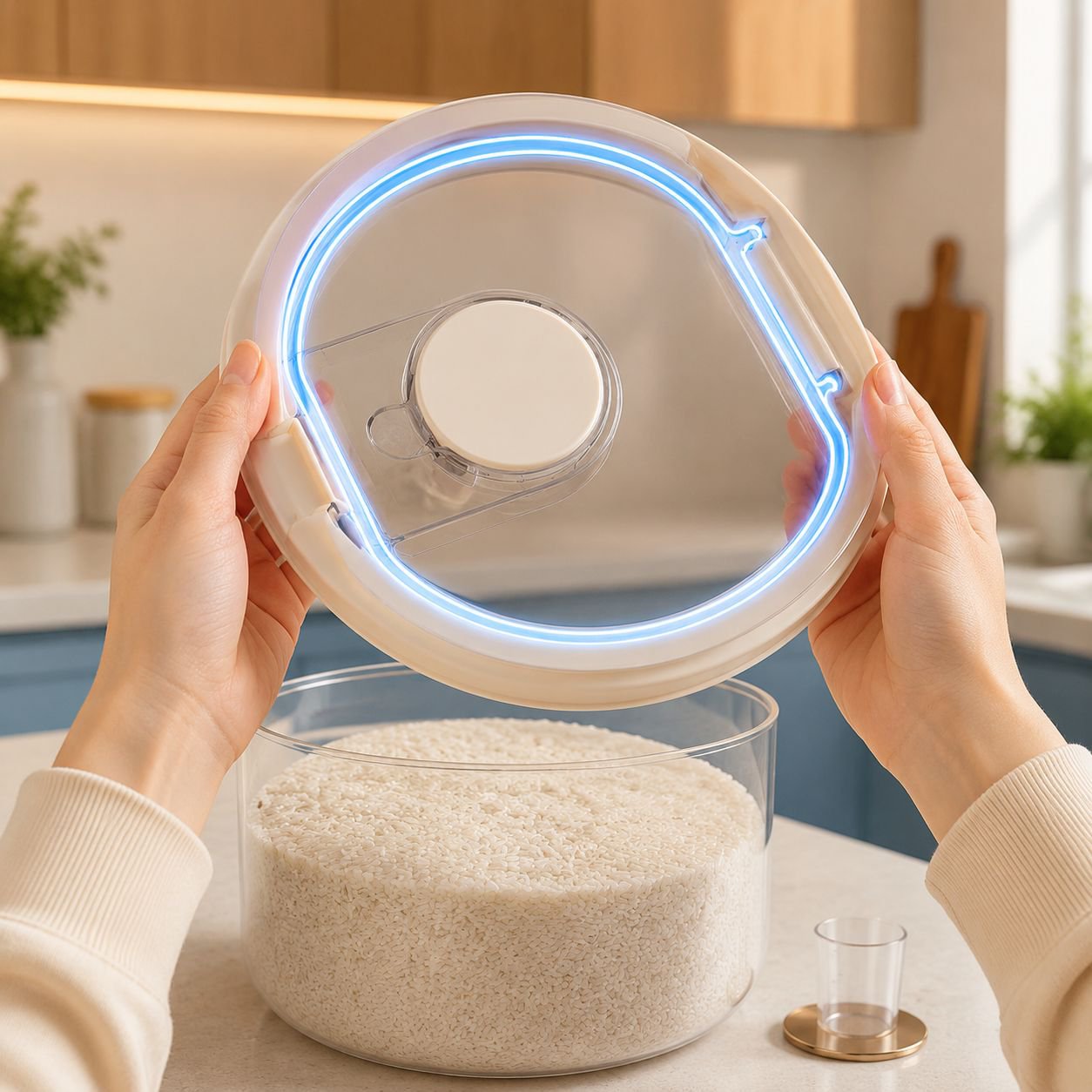 Insect-proof kitchen canister with locking lid