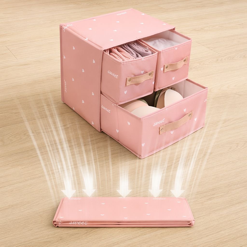 衣類やタオルの整理に便利な収納ボックス