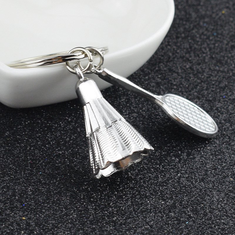 Badminton Racket Keychain