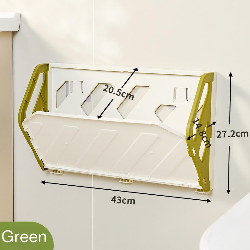 Zapatero plegable de pared sin taladro y antirrobo para el hogar y baño