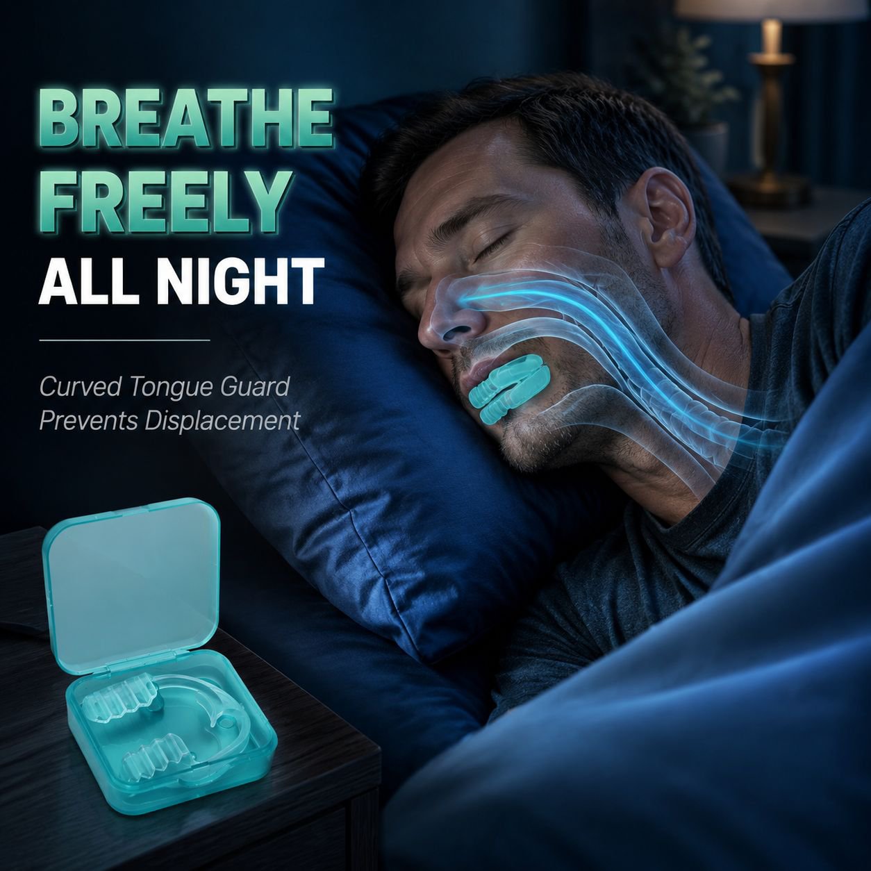 Adult Night Anti-Grinding Mouth Guard Ultra-Thin Sleep Dental Protector