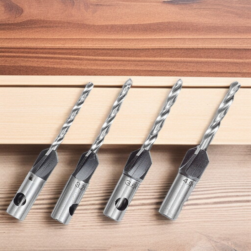 Foret conique à tête en alliage à quatre bords pour travail du bois JMY