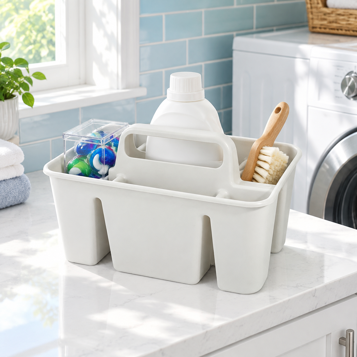 Compact storage basket for small spaces