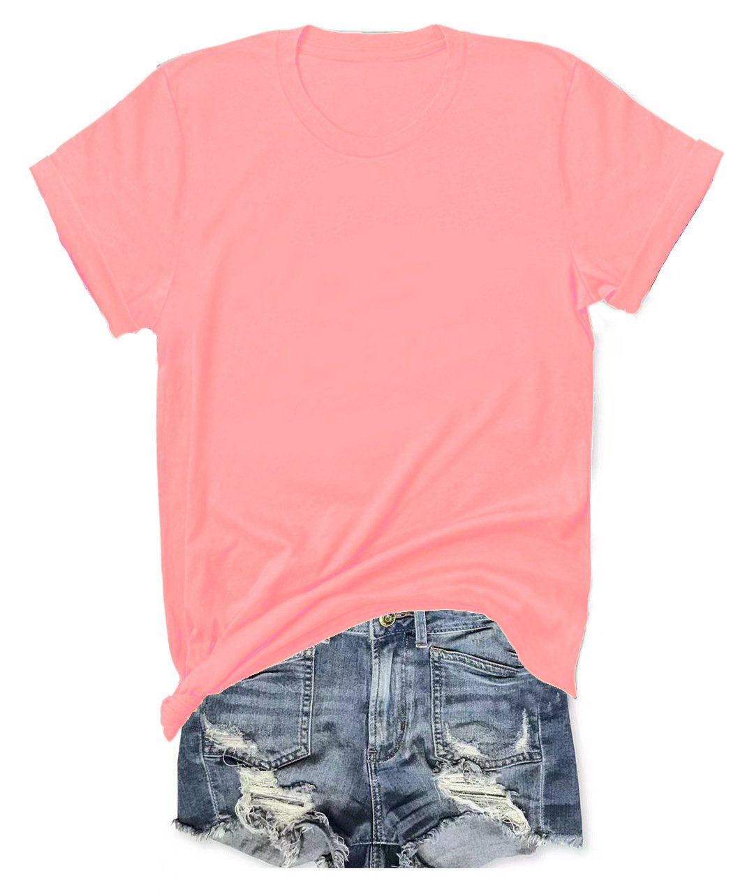 Limited-time offer: Buy one, get one free classic women's casual versatile T-shirt.