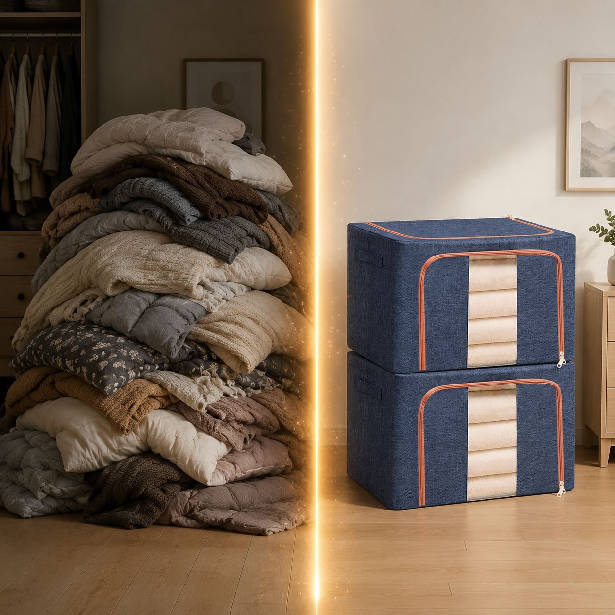 Boîte de rangement grande capacité pour vêtements