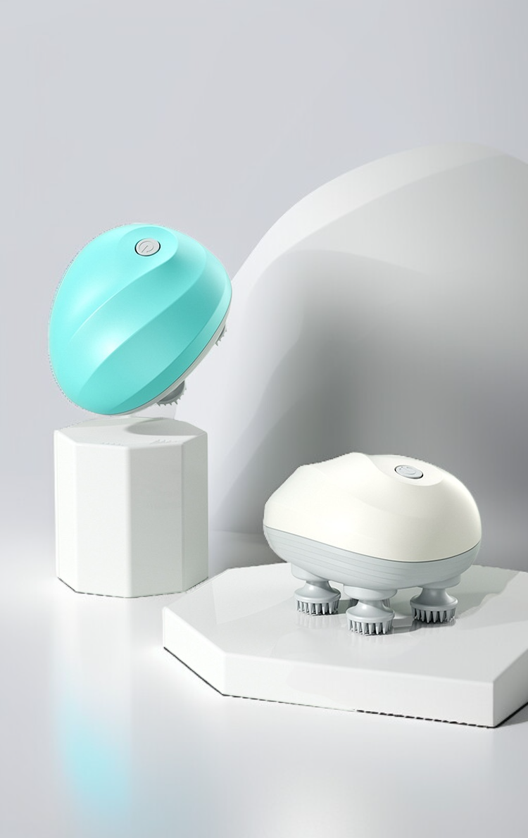 Mini masseur de tête intelligent électrique en usage